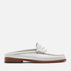 Bass Weejuns Women's Penny Slide Leather Loafers - White