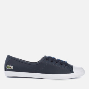 Lacoste Women's Ziane Bl 1 Leather Lace Up Pumps - Navy