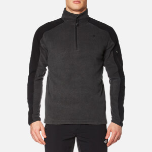 The North Face Men's Glacier Delta 1/4 Zip Fleece - TNF Dark Grey Heather