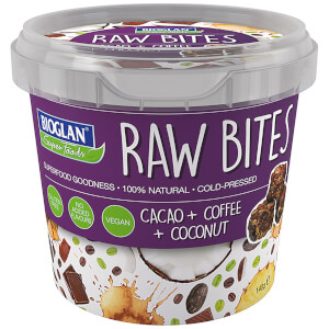 Bioglan Cacao, Coffee and Coconut Raw Bites Tub - 140g