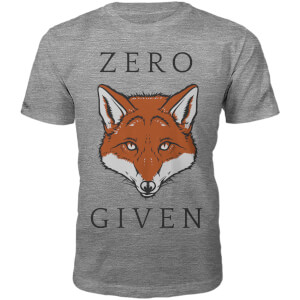Zero Fox Given Slogan T-Shirt - Grey