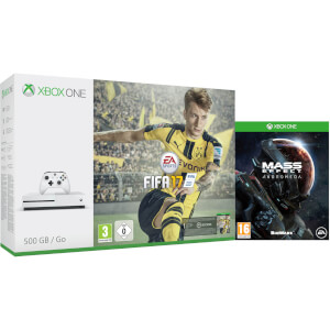 Xbox One S 500GB Console - Includes FIFA 17 & Mass Effect Andromeda