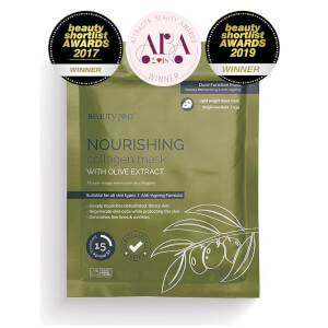 BeautyPro Nourishing Collagen Sheet Mask with Olive Extract
