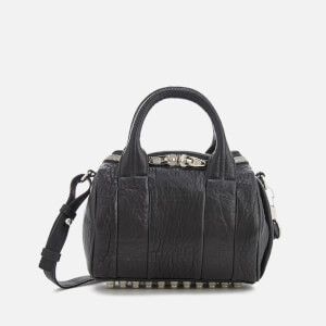 Alexander Wang Women's Mini Rockie Pebbled Leather Bag with Rhodium Studs - Black