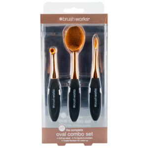 brushworks HD Oval Brushes Combo Set