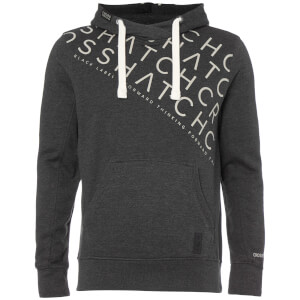 Sweat à Capuche Homme Leeroy Crosshatch - Gris Charbon