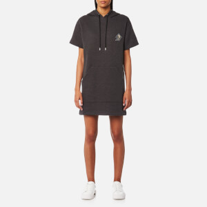 Versus Versace Women's Hooded Logo Dress Short Sleeve - Grey