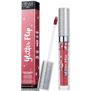 Жидкая матовая помада с блестками, меняющая текстуру Ciaté London Glitter Flip Lipstick - Infamous