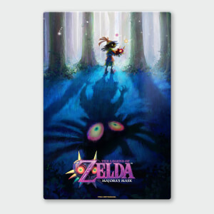 Nintendo Legend Of Zelda Majoras Mask Forest Chromalux High Gloss Metal Poster