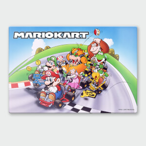 Nintendo Mario Kart 2 Chromalux High Gloss Metal Poster