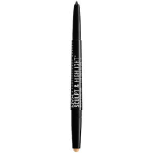 NYX Professional Makeup Lápiz de Cejas Sculpt & Highlight Brow Contour - Black/Golden Peach