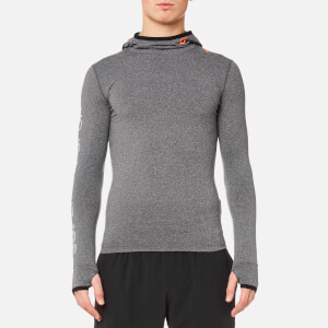 Superdry Men's Gym Sport Runner Hoody - Grey Grit
