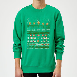Nintendo The Legend Of Zelda It's Dangerous To Go Alone Green Christmas Sweatshirt