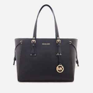 MICHAEL MICHAEL KORS Women's Voyager Medium Top Zip Tote Bag - Black