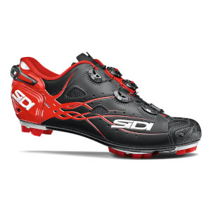 Sidi Tiger Matt Carbon MTB Cycling Shoes - Black/Red