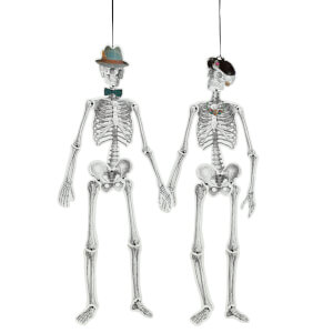 Skeleton Crew Mr. and Mrs. Bones Life Size Paper Skeletons