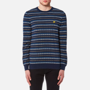 Lyle & Scott Men's Pick Stitch Jumper - Navy
