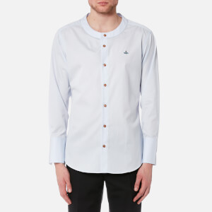 Vivienne Westwood Men's Poplin Low Neck Shirt - Light Blue
