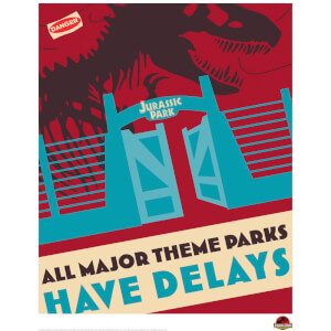 Jurassic Park Theme Park Delays Limited Edition Art Print