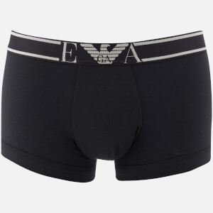 Emporio Armani Men's Soft Cotton Trunks - Nero
