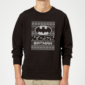 DC Comics Originals Batman Knit Black Christmas Sweatshirt