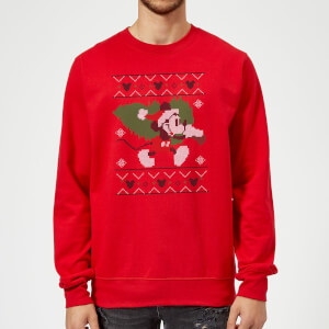 Disney Mickey Mouse Christmas Tree Mickey Red Christmas Sweatshirt