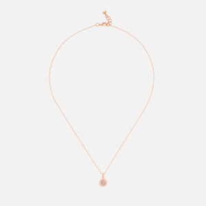 Ted Baker Women's Elvina Enamel Mini Button Pendant - Rose Gold/Silver Glitter - Rose Gold