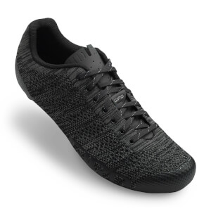 Giro Empire E70 Knit Road Cycling Shoes - Black/Charcoal Heather