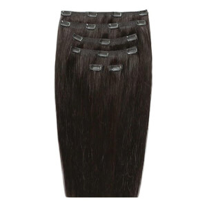 Beauty Works 18" Double Hair Set Clip-In Extensions - Raven 2