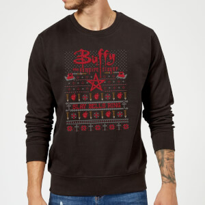 Buffy The Vampire Slayer Slay Bells Ring Sweatshirt - Black