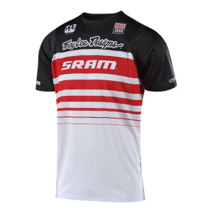 Troy Lee Designs Skyline Air Short Sleeved Sram Jersey - Black/White