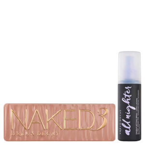 Conjunto de paleta e spray de fixação Urban Decay Naked 3 Palette and Setting Spray Bundle
