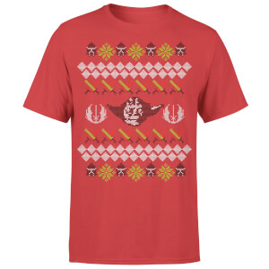 Camiseta Navidad Star Wars "Yoda" - Hombre/Mujer - Rojo