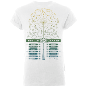 Harry Potter Spells And Charms Women's White T-Shirt