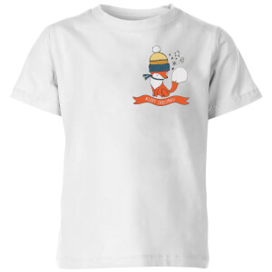 Christmas Fox Pocket Kids' T-Shirt - White