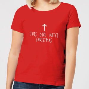 This Girl Hates Christmas Women's T-Shirt - Red