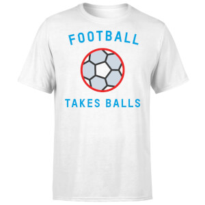 Football Takes Balls T-Shirt - White