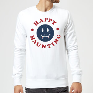 Happy Haunting Fang Sweatshirt - White
