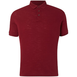 Polo D-Struct Slub - Hombre - Rojo vino