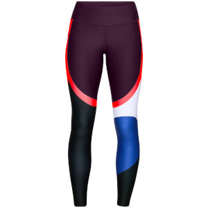 Under Armour Women's Vanish Chop Block Engineered Leggings - Purple/Black