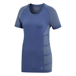 adidas Women's Ultra Light Running T-Shirt - Indigo/Steel