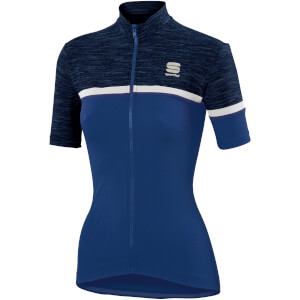 Sportful Women's Giara Jersey - Blue Twilight/White