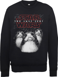 Sweat Homme Star Wars : Les Derniers Jedi Porgs - Noir