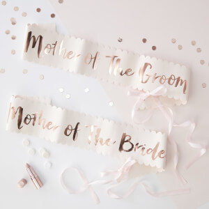 Ginger Ray Mother of the Bride/Groom Sash - Pink/Rose Gold