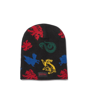 Gorro Harry Potter Mascotas de las Casas - Negro