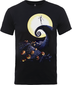 The Nightmare Before Christmas Jack Skellington Pumpkin King Colour Schwarz T-Shirt
