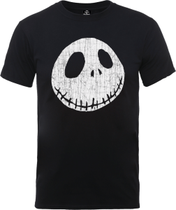 Disney The Nightmare Before Christmas Jack Skellington Crinkle Black T-Shirt