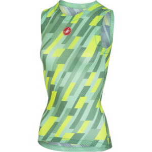 Castelli Women's Pro Mesh Sleeveless Baselayer - Mint/Yellow