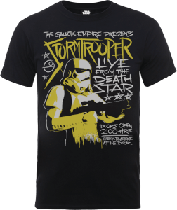 Star Wars Stormtrooper Rock Poster T-Shirt - Black
