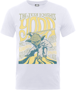 T-Shirt Homme Yoda Chevaliers Jedi - Star Wars - Blanc